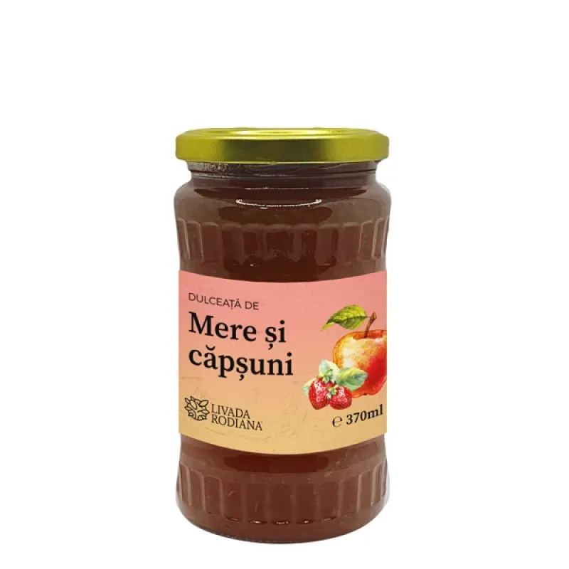 DULCEATA DE MERE SI CAPSUNI 370 ML